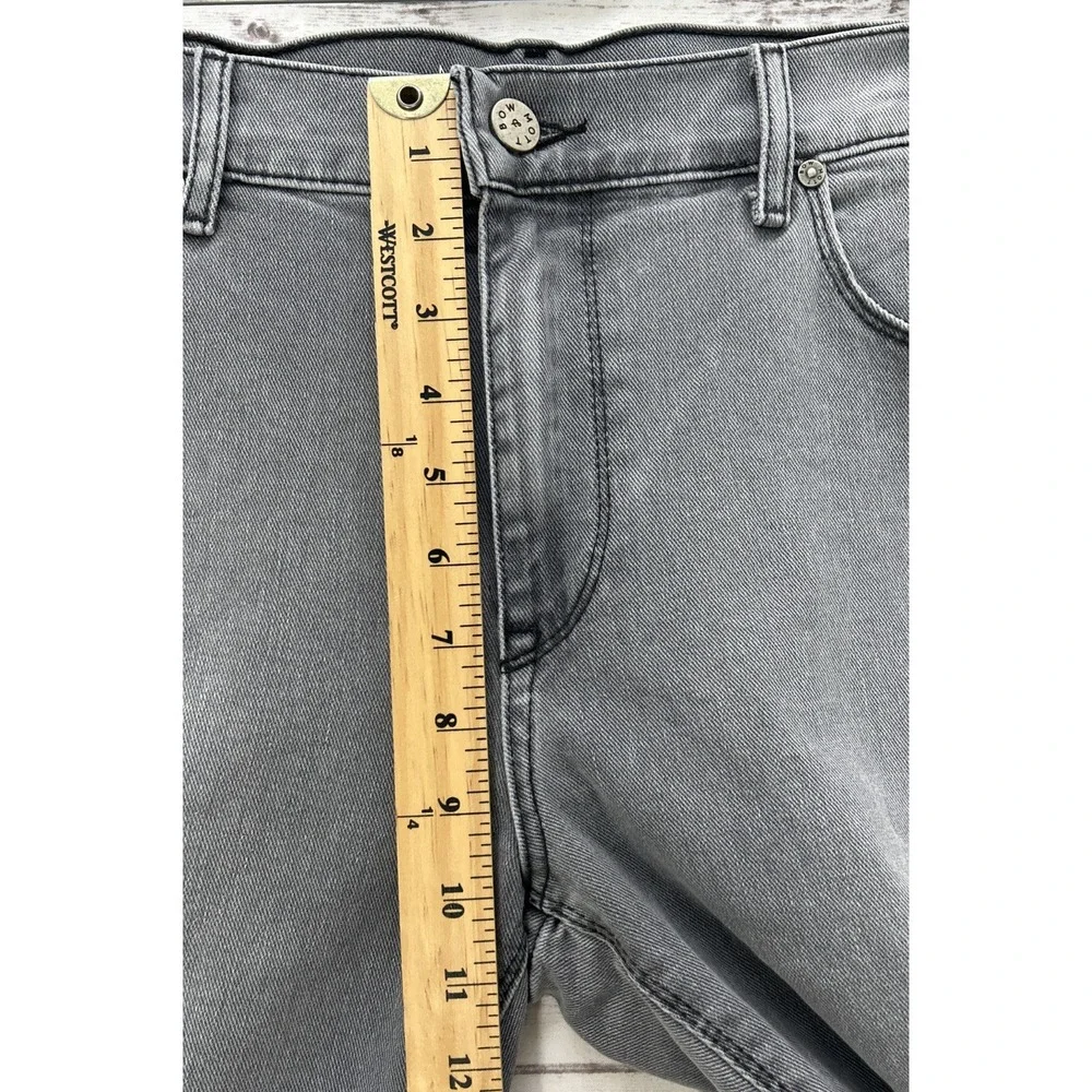 Mott And Bow Stone Gray Mens Jeans Size 34x34 Straight Fit Cotton Stretch